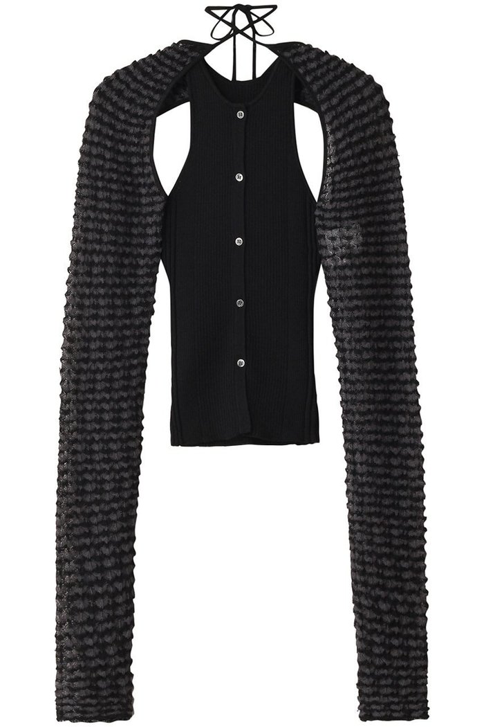 【プランク プロジェクト/PRANK PROJECT】のボレロセットコンビニット / Bolero Set Combi Knit インテリア・キッズ・メンズ・レディースファッション・服の通販 founy(ファニー) https://founy.com/ ファッション Fashion レディースファッション Fashion for Women トップス・カットソー Cut & Sew Tops ニット Knit Tops & Sweaters カーディガン・羽織り Layered Style Cardigans インナー Innerwear カーディガン Cardigan, Knitwear タンク Tank Top, Sleeveless Top バランス Balance, Style Balance ボレロ Bolero, Short Cardigan 夏 Summer |ID: prp329100004311591 ipo3291000000032956908