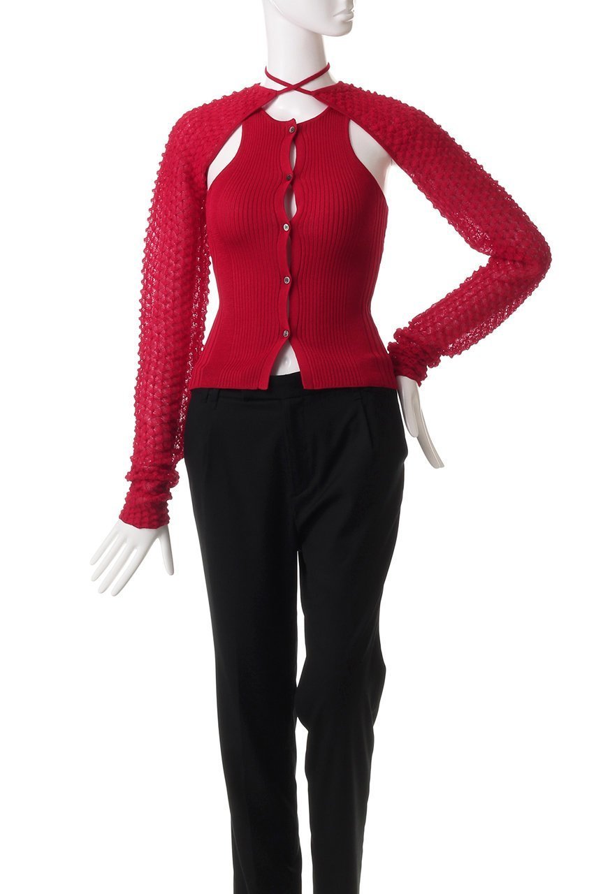 【プランク プロジェクト/PRANK PROJECT】のボレロセットコンビニット / Bolero Set Combi Knit 人気、トレンドファッション・服の通販 founy(ファニー) 　ファッション　Fashion　レディースファッション　Fashion for Women　トップス・カットソー　Cut & Sew Tops　ニット　Knit Tops & Sweaters　カーディガン・羽織り　Layered Style Cardigans　インナー　Innerwear　カーディガン　Cardigan, Knitwear　タンク　Tank Top, Sleeveless Top　バランス　Balance, Style Balance　ボレロ　Bolero, Short Cardigan　夏　Summer　other-2|ID: prp329100004311591 ipo3291000000032956924