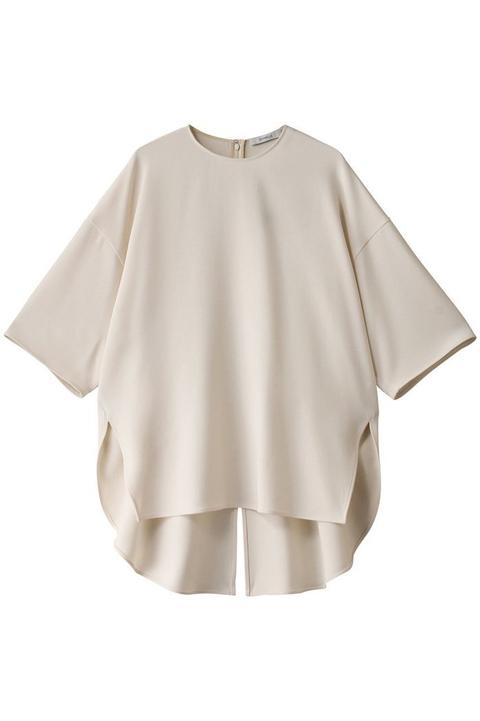 【ドメル/DOMELLE】のバック ラウンド ヘム ブラウス インテリア・キッズ・メンズ・レディースファッション・服の通販 founy(ファニー) https://founy.com/ ファッション Fashion レディースファッション Fashion for Women トップス・カットソー Cut & Sew Tops シャツ・ブラウス・オフィスカジュアル Elegant Blouses & Button-Ups バッグ Bags インナー Innerwear カッティング Cutting Detail ショート Short, Short Length シンプル Simple, Minimal ジャケット Jacket, Outerwear スリーブ Sleeve, Long Sleeve / Short Sleeve ドレープ Drape, Draping Fabric ラウンド Round, Round Neck 定番 Standard, Basic Item |ID: prp329100004311593 ipo3291000000036071825