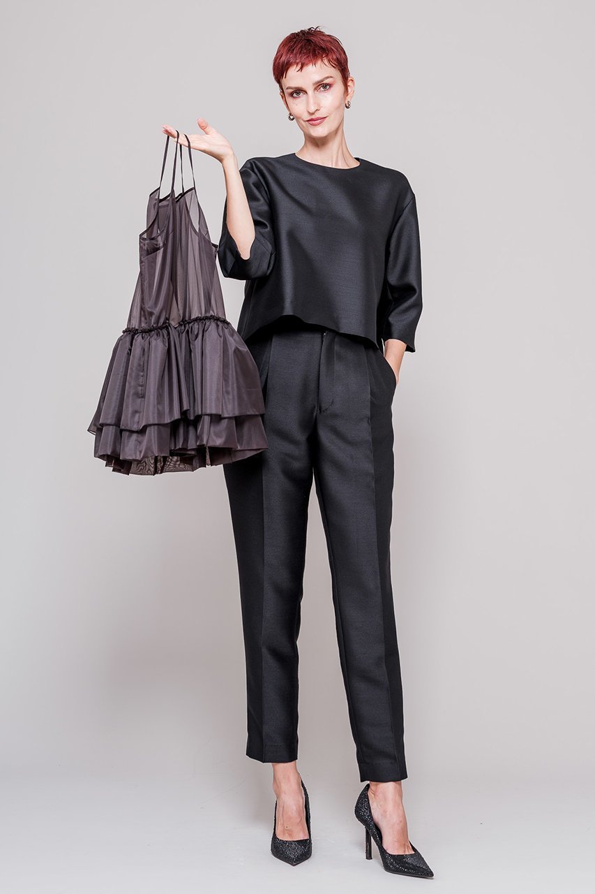 【ドメル/DOMELLE】のライト フォーマル ブラウス 人気、トレンドファッション・服の通販 founy(ファニー) 　ファッション　Fashion　レディースファッション　WOMEN　トップス・カットソー　Tops/Tshirt　シャツ/ブラウス　Shirts/Blouses　オーガンジー　Organdy　キャミソール　Camisole　ギャザー　Gather　ショート　Short　シルク　Silk　スリーブ　Sleeve　セットアップ　Set Up　フォーマル　Formal　ミックス　Mix　A/W・秋冬　Aw・Autumn/Winter・Fw・Fall-Winter　other-7|ID: prp329100004311594 ipo3291000000031366275