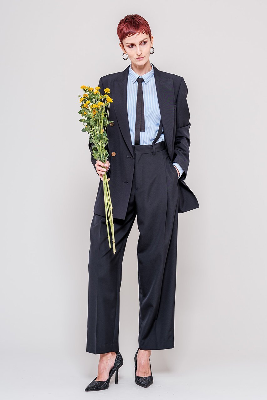 【ドメル/DOMELLE】のサスペンダー付き ウール ポプリン バレルパンツ 人気、トレンドファッション・服の通販 founy(ファニー) 　ファッション　Fashion　レディースファッション　Fashion for Women　パンツ　Pants & Trousers　おすすめ　Recommended / Our Picks　サスペンダー　Suspenders, Braces　ジャケット　Jacket, Outerwear　スーツ　Suit, Formalwear　セットアップ　Set-Up, Coordinated Outfit　メンズ　Men's, Menswear　other-6|ID: prp329100004311596 ipo3291000000032947907