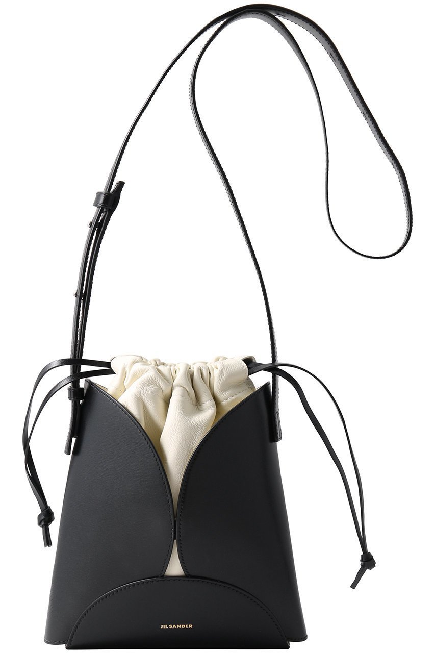【ジル サンダー/JIL SANDER】のCURVE CROSSBODY バッグ インテリア・キッズ・メンズ・レディースファッション・服の通販 founy(ファニー) 　ファッション　Fashion　レディースファッション　Fashion for Women　バッグ　Bags　なめらか　Smooth, Silky Texture　ラグジュアリー　Luxury, Elegant　ラップ　Wrap, Wrap Design　エレガント 上品　Elegant　巾着　Drawstring Bag, Kinchaku　ブラック|ID: prp329100004311598 ipo3291000000036957464
