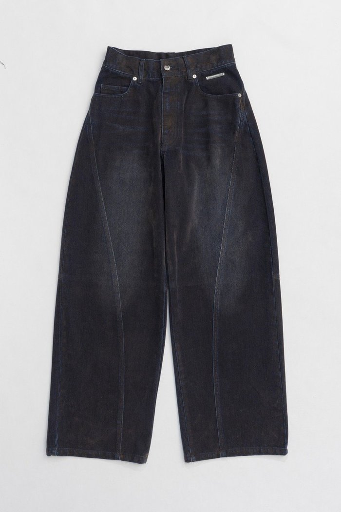 【プランク プロジェクト/PRANK PROJECT】のカーブラインフロッキーデニム / Curve Line Flockey Denim インテリア・キッズ・メンズ・レディースファッション・服の通販 founy(ファニー) https://founy.com/ ファッション Fashion レディースファッション Fashion for Women パンツ Pants & Trousers デニムパンツ・ジーンズ・美脚デニム Denim Jeans & Pants グラデーション Gradient, Ombre シャンブレー Chambray, Denim-Like Fabric シンプル Simple, Minimal ジャケット Jacket, Outerwear デニム Denim, Jeans Material パターン Pattern, Design Print おすすめ Recommended / Our Picks |ID: prp329100004311601 ipo3291000000036907495