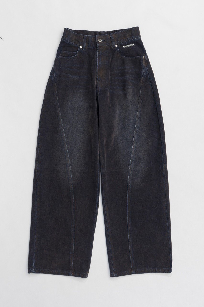 【プランク プロジェクト/PRANK PROJECT】のカーブラインフロッキーデニム / Curve Line Flockey Denim 人気、トレンドファッション・服の通販 founy(ファニー) 　ファッション　Fashion　レディースファッション　Fashion for Women　パンツ　Pants & Trousers　デニムパンツ・ジーンズ・美脚デニム　Denim Jeans & Pants　グラデーション　Gradient, Ombre　シャンブレー　Chambray, Denim-Like Fabric　シンプル　Simple, Minimal　ジャケット　Jacket, Outerwear　デニム　Denim, Jeans Material　パターン　Pattern, Design Print　おすすめ　Recommended / Our Picks　 other-1|ID: prp329100004311601 ipo3291000000036907495