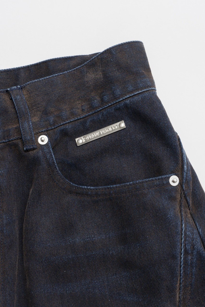 【プランク プロジェクト/PRANK PROJECT】のカーブラインフロッキーデニム / Curve Line Flockey Denim 人気、トレンドファッション・服の通販 founy(ファニー) 　ファッション　Fashion　レディースファッション　Fashion for Women　パンツ　Pants & Trousers　デニムパンツ・ジーンズ・美脚デニム　Denim Jeans & Pants　グラデーション　Gradient, Ombre　シャンブレー　Chambray, Denim-Like Fabric　シンプル　Simple, Minimal　ジャケット　Jacket, Outerwear　デニム　Denim, Jeans Material　パターン　Pattern, Design Print　おすすめ　Recommended / Our Picks　other-5|ID: prp329100004311601 ipo3291000000036907500