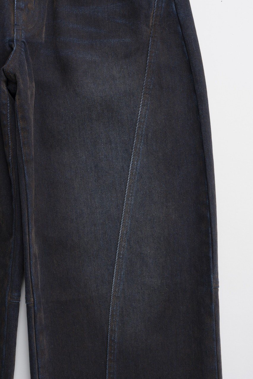 【プランク プロジェクト/PRANK PROJECT】のカーブラインフロッキーデニム / Curve Line Flockey Denim 人気、トレンドファッション・服の通販 founy(ファニー) 　ファッション　Fashion　レディースファッション　Fashion for Women　パンツ　Pants & Trousers　デニムパンツ・ジーンズ・美脚デニム　Denim Jeans & Pants　グラデーション　Gradient, Ombre　シャンブレー　Chambray, Denim-Like Fabric　シンプル　Simple, Minimal　ジャケット　Jacket, Outerwear　デニム　Denim, Jeans Material　パターン　Pattern, Design Print　おすすめ　Recommended / Our Picks　other-6|ID: prp329100004311601 ipo3291000000036907501