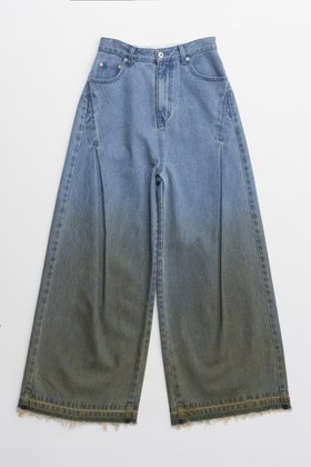 【プランク プロジェクト/PRANK PROJECT】 グラデーションワイドデニムパンツ / Gradient Wide Denim Pants人気、トレンドファッション・服の通販 founy(ファニー) ファッション Fashion レディースファッション WOMEN パンツ Pants デニムパンツ Denim Pants グラデーション Gradation ケミカル Chemical ストレート Straight セットアップ Set Up デニム Denim ブリーチ Bleach ワイド Wide おすすめ Recommend NEW・新作・新着・新入荷 New Arrivals |ID:prp329100004311605