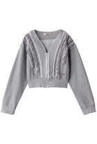 【プランク プロジェクト/PRANK PROJECT】のフリルスウェットカーディガン / Frills Sweatshirt Cardigan 人気、トレンドファッション・服の通販 founy(ファニー) ファッション Fashion レディースファッション Fashion for Women トップス・カットソー Cut & Sew Tops カーディガン・羽織り Layered Style Cardigans シャツ・ブラウス・オフィスカジュアル Elegant Blouses & Button-Ups レディースパーカー・カジュアルフーディー Casual Hoodies & Sweatshirts ロングTシャツ・Tシャツ Longline T-Shirts & Tees スウェット・クルーネックトップス Sweatshirts & Crewnecks / Relaxed Fit Sweat Tops カットソー・ベーシックTシャツ Cut-and-Sewn Tops / Stretch Tees & Basics カーディガン Cardigan, Knitwear キャミワンピース Cami Dress, Slip Dress スウェット / スエット Sweatshirt, Sweatwear フリル Frill, Ruffle エレガント 上品 Elegant 洗える Machine Washable 軽量 Lightweight, Ultra Light thumbnail GRY(グレー)|ID: prp329100004311607 ipo3291000000032875012