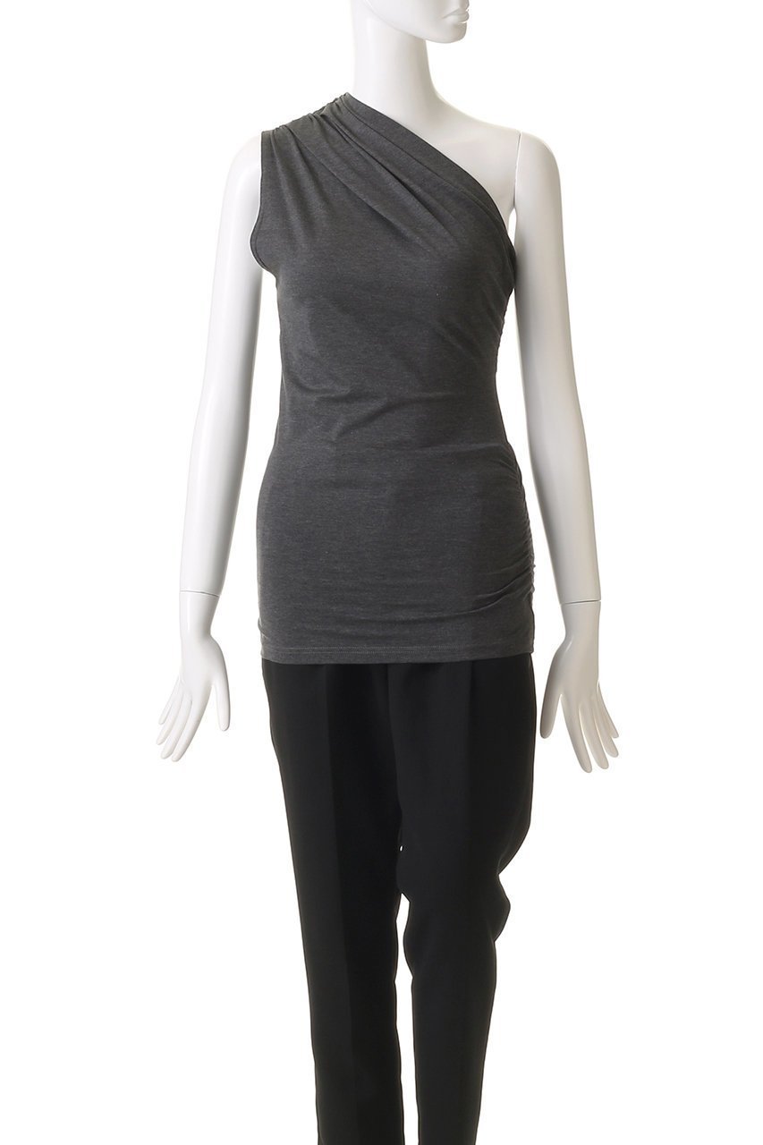 【プランク プロジェクト/PRANK PROJECT】のワンショルレイヤードトップ / One Shoulder Layered Top 人気、トレンドファッション・服の通販 founy(ファニー) 　ファッション　Fashion　レディースファッション　Fashion for Women　トップス・カットソー　Cut & Sew Tops　キャミソール&ノースリーブ　Camisoles & Sleeveless Tops　シャツ・ブラウス・オフィスカジュアル　Elegant Blouses & Button-Ups　ロングTシャツ・Tシャツ　Longline T-Shirts & Tees　カットソー・ベーシックTシャツ　Cut-and-Sewn Tops / Stretch Tees & Basics　インナー　Innerwear　エアリー　Airy Texture　カットソー　Cut and Sewn Top　キャミソール　Camisole, Spaghetti Strap Top　ギャザー　Gathered, Ruffled　スリーブ　Sleeve, Long Sleeve / Short Sleeve　タンク　Tank Top, Sleeveless Top　チョーカー　Tulle, Mesh Fabric　ドレープ　Drape, Draping Fabric　ボトム　Bottoms, Lower Wear　ロング　Long, Long-Length　長袖　Long Sleeve, Full Sleeve　other-8|ID: prp329100004311608 ipo3291000000032880821