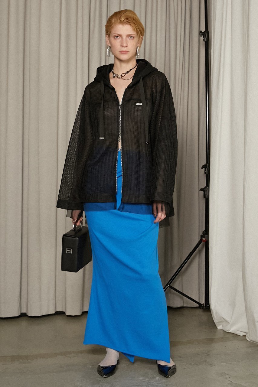 【プランク プロジェクト/PRANK PROJECT】のチュールレイヤードパーカー / Tulle Layered Hoodie 人気、トレンドファッション・服の通販 founy(ファニー) 　ファッション　Fashion　レディースファッション　WOMEN　トップス・カットソー　Tops/Tshirt　シャツ/ブラウス　Shirts/Blouses　パーカ　Sweats　ロング / Tシャツ　T-Shirts　スウェット　Sweat　カットソー　Cut and Sewn　インナー　Inner　シアー　Sheer　ダブル　Double　チュール　Tulle　フォルム　Form　メッシュ　Mesh　ラッセル　Russell　羽織　Haori　other-8|ID: prp329100004311609 ipo3291000000031604383