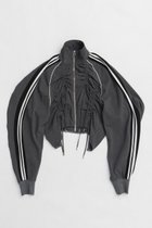 【プランク プロジェクト/PRANK PROJECT】のシャーリングトラックブルゾン / Shirring Track Blouson GRY(グレー)|ID: prp329100004311610 ipo3291000000036797245