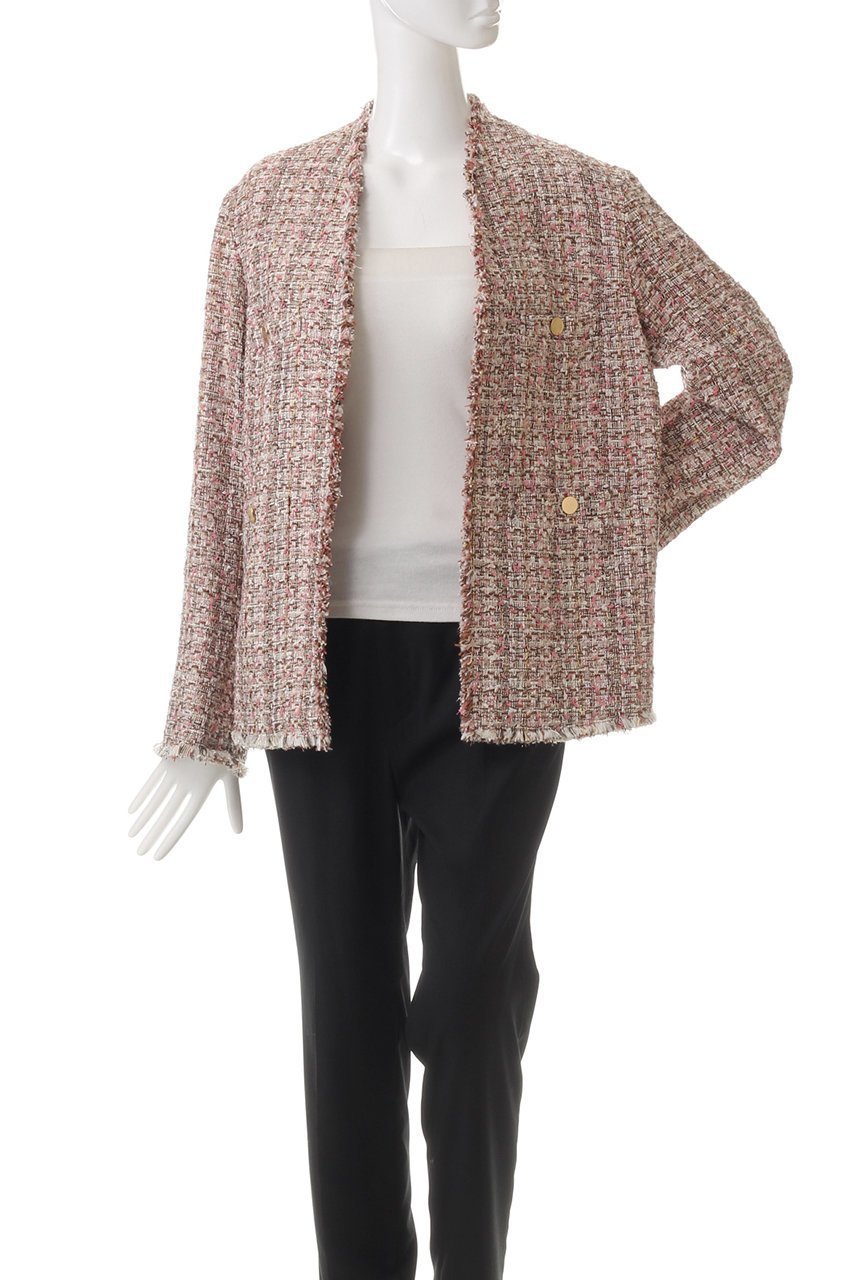 【ベイジ,/BEIGE,】のTEASEL(テーゼル)/オーバーサイズツイードジャケット 人気、トレンドファッション・服の通販 founy(ファニー) 　ファッション　Fashion　レディースファッション　Fashion for Women　アウター　Coat / Outerwear Collection　レディースジャケット・軽アウター　Jackets　ジャケット　Jacket, Outerwear　ツイード　Twill, Twill Weave　フリンジ　Fringe, Tassel　other-2|ID: prp329100004311618 ipo3291000000032932877