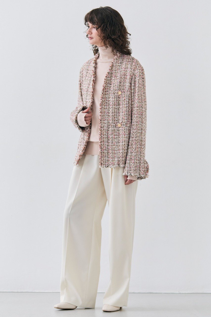 【ベイジ,/BEIGE,】のTEASEL(テーゼル)/オーバーサイズツイードジャケット 人気、トレンドファッション・服の通販 founy(ファニー) 　ファッション　Fashion　レディースファッション　Fashion for Women　アウター　Coat / Outerwear Collection　レディースジャケット・軽アウター　Jackets　ジャケット　Jacket, Outerwear　ツイード　Twill, Twill Weave　フリンジ　Fringe, Tassel　other-7|ID: prp329100004311618 ipo3291000000032932915