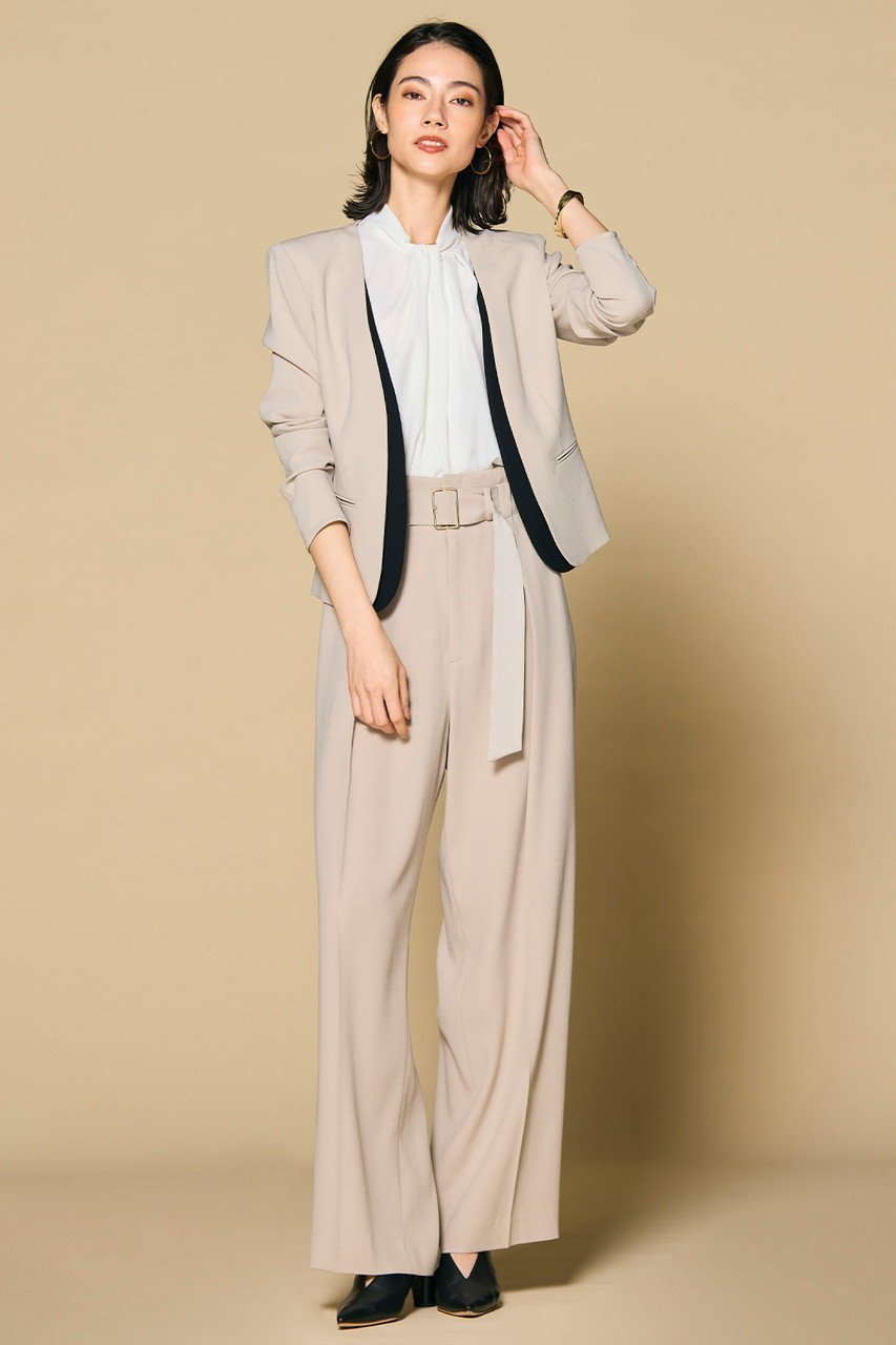 【ベイジ,/BEIGE,】のCINDY(シンディ)/ワイドパンツ 人気、トレンドファッション・服の通販 founy(ファニー) 　ファッション　Fashion　レディースファッション　Fashion for Women　パンツ　Pants & Trousers　おすすめ　Recommended / Our Picks　ギャザー　Gathered, Ruffled　ファブリック　Fabric, Textile　ワイド　Wide, Wide Fit　エレガント 上品　Elegant　定番　Standard, Basic Item　other-6|ID: prp329100004311620 ipo3291000000035544891