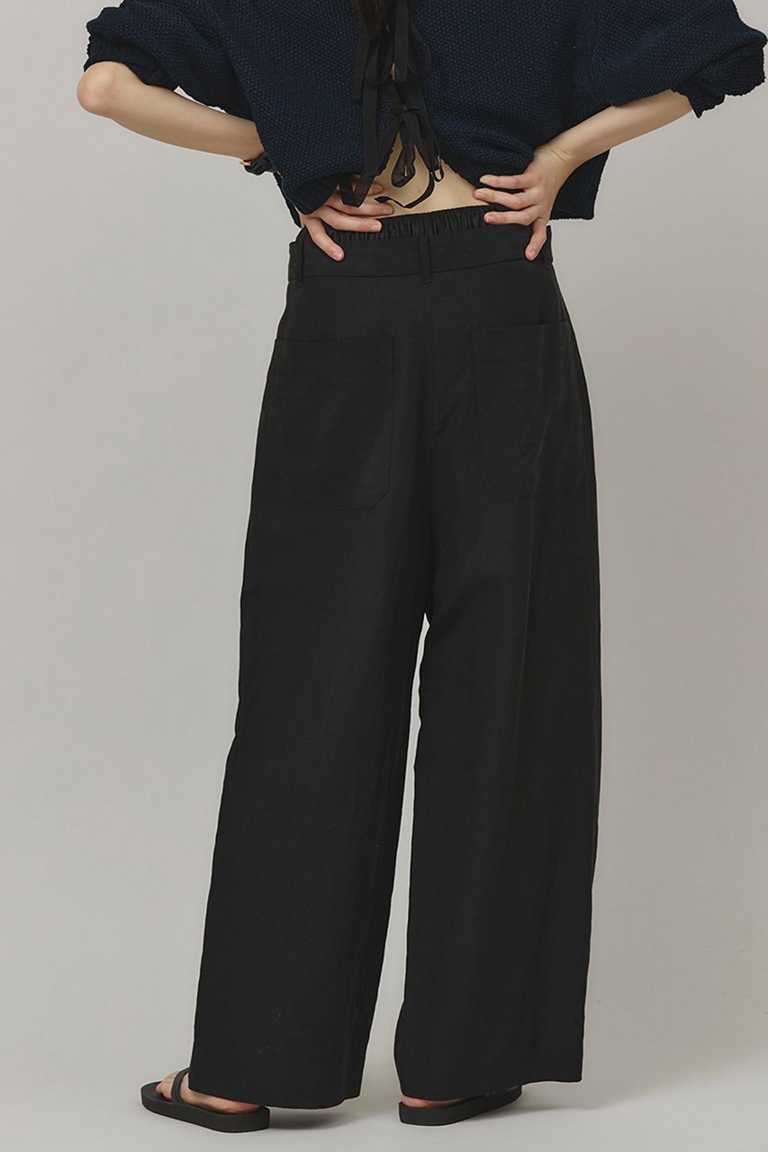 【カレンソロジー/Curensology】のダブルウエストパンツ 人気、トレンドファッション・服の通販 founy(ファニー) 　ファッション　Fashion　レディースファッション　Ladies' Fashion Online　パンツ　Pants　サテン　Satin　ダブル　Double　ドローストリング　Drawstring　フィット　Fit　ポケット　Pocket　リラックス　Relax　ワイド　Wide　再入荷　Restock/Back In Stock/Re Arrival　other-4|ID: prp329100004311625 ipo3291000000032613519