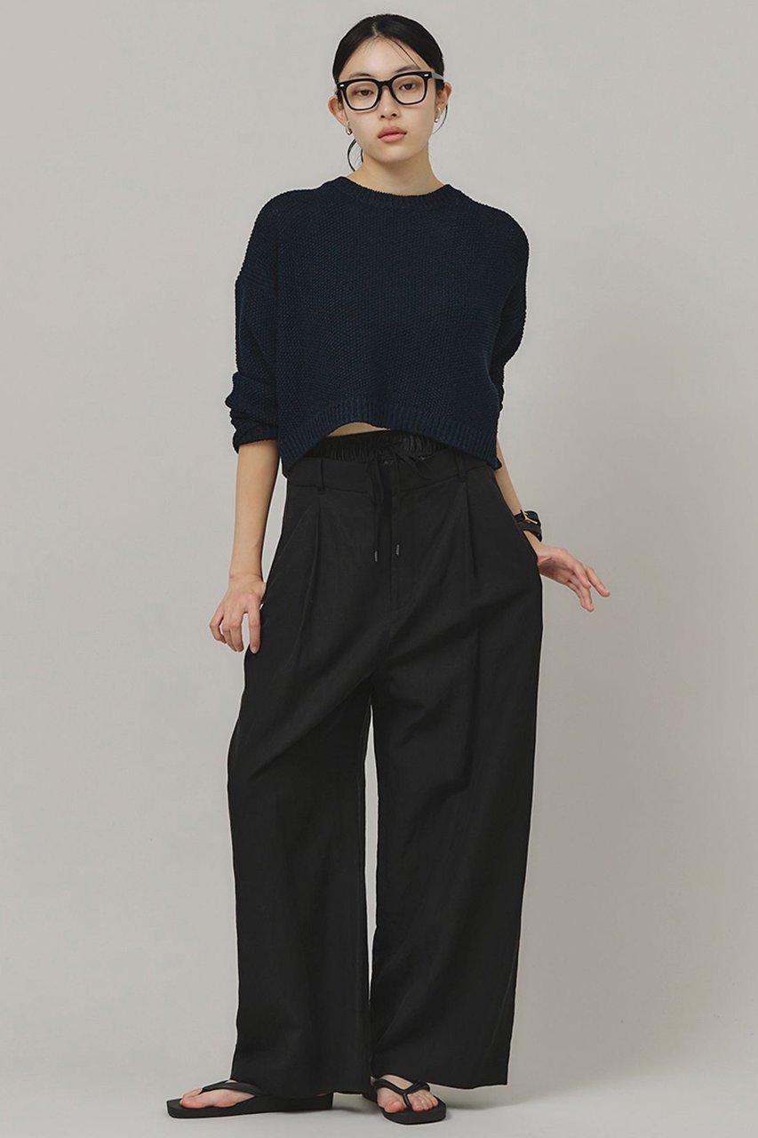 【カレンソロジー/Curensology】のダブルウエストパンツ 人気、トレンドファッション・服の通販 founy(ファニー) 　ファッション　Fashion　レディースファッション　Ladies' Fashion Online　パンツ　Pants　サテン　Satin　ダブル　Double　ドローストリング　Drawstring　フィット　Fit　ポケット　Pocket　リラックス　Relax　ワイド　Wide　再入荷　Restock/Back In Stock/Re Arrival　other-8|ID: prp329100004311625 ipo3291000000032613523