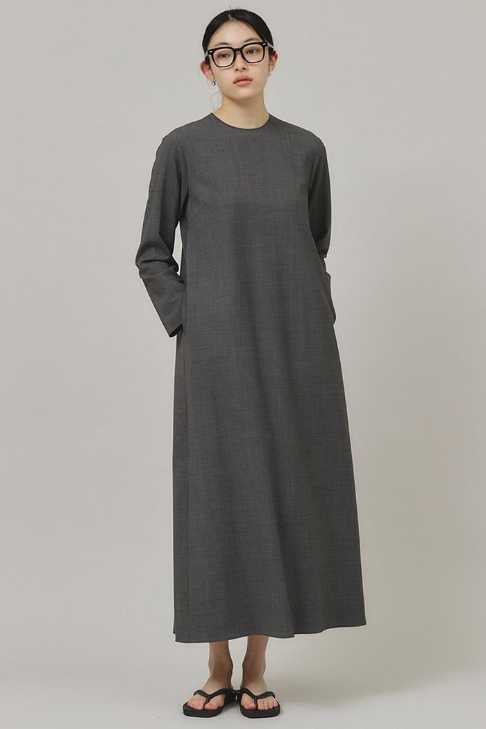 【カレンソロジー/Curensology】のウールブレンドナローワンピース インテリア・キッズ・メンズ・レディースファッション・服の通販 founy(ファニー) https://founy.com/ ファッション Fashion レディースファッション Fashion for Women ワンピース Dresses チュニック Tunic Tops & Dresses シンプル Simple, Minimal ストレッチ Stretch, Stretchy Fabric チュニック Tunic, Long Top ポケット Pocket, Pocket Detail ロング Long, Long-Length |ID: prp329100004311628 ipo3291000000032876354