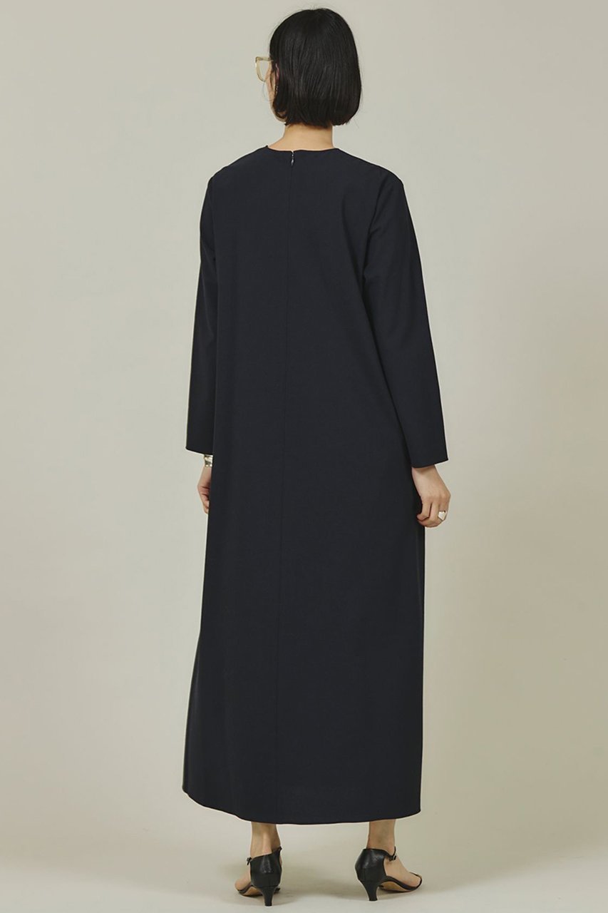 【カレンソロジー/Curensology】のウールブレンドナローワンピース 人気、トレンドファッション・服の通販 founy(ファニー) 　ファッション　Fashion　レディースファッション　Fashion for Women　ワンピース　Dresses　チュニック　Tunic Tops & Dresses　シンプル　Simple, Minimal　ストレッチ　Stretch, Stretchy Fabric　チュニック　Tunic, Long Top　ポケット　Pocket, Pocket Detail　ロング　Long, Long-Length　other-4|ID: prp329100004311628 ipo3291000000032876380