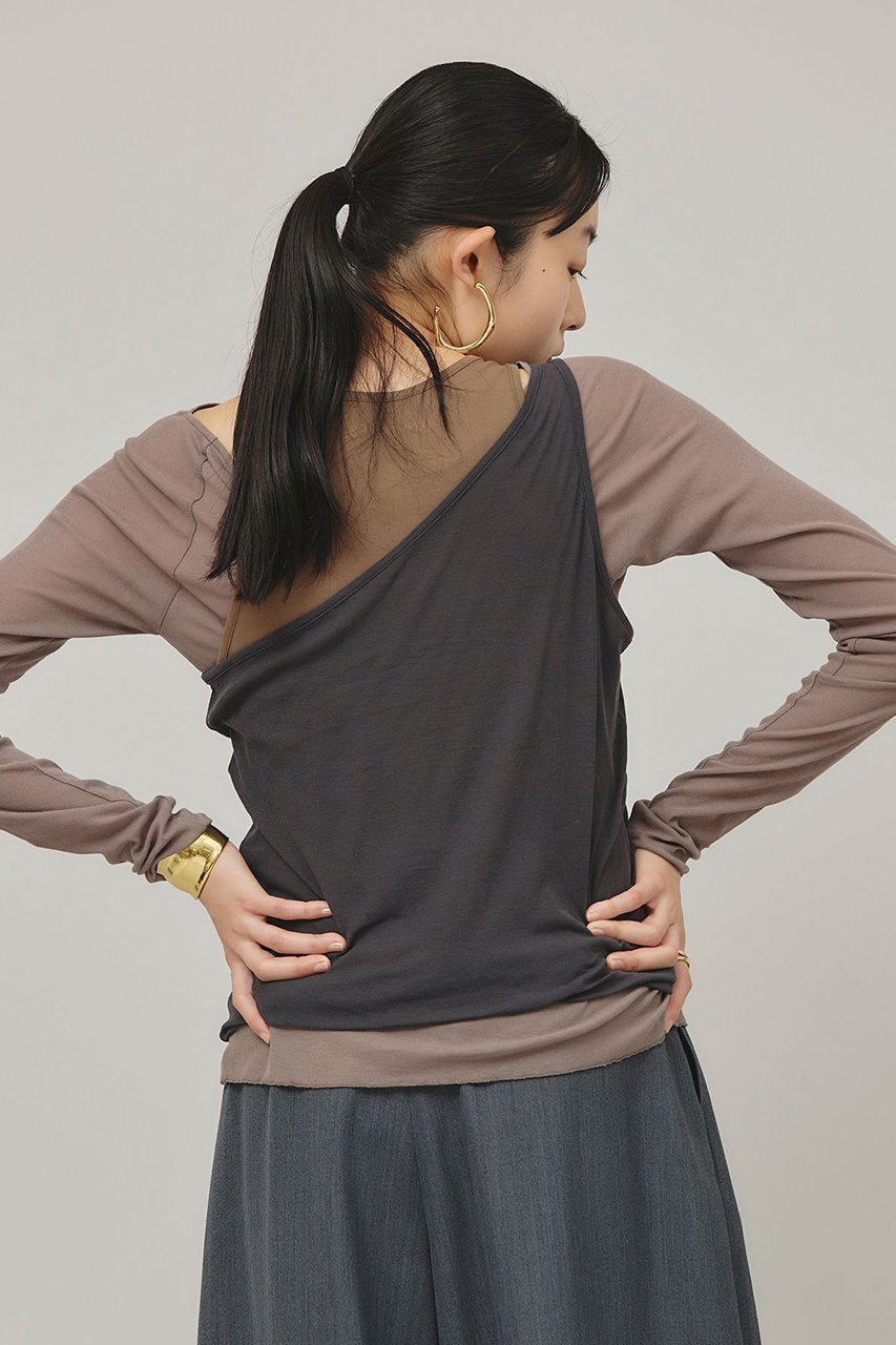 【カレンソロジー/Curensology】の〈5AWARENESS〉コットン2WAYタンクトップ 人気、トレンドファッション・服の通販 founy(ファニー) 　ファッション　Fashion　レディースファッション　Ladies' Fashion Online　トップス・カットソー　Tops/Tshirt　キャミソール / ノースリーブ　No Sleeves　シャツ/ブラウス　Shirts/Blouses　ロング / Tシャツ　T-Shirts　カットソー　Cut and Sewn　アメリカン　American　キャミソール　Camisole　シアー　Sheer　ショルダー　Shoulder　スリーブ　Sleeve　タンク　Tank　フラット　Flat　再入荷　Restock/Back In Stock/Re Arrival　other-3|ID: prp329100004311630 ipo3291000000032613556