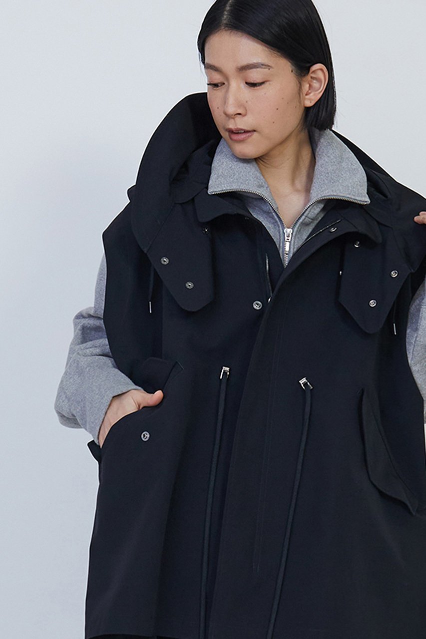 【プルミエ アロンディスモン/1er Arrondissement】の【VACHEMENT×1er Arrondissement】シェルタフタモッズベスト 人気、トレンドファッション・服の通販 founy(ファニー) 　ファッション　Fashion　レディースファッション　WOMEN　アウター　Coat Outerwear　ジャケット　Jackets　インナー　Inner　ジャケット　Jacket　ドローストリング　Drawstring　定番　Standard　ベスト　Vest　別注　Special Order　ミリタリー　Military　モッズコート　Mod Coat　再入荷　Restock/Back In Stock/Re Arrival　other-2|ID: prp329100004311634 ipo3291000000031366506