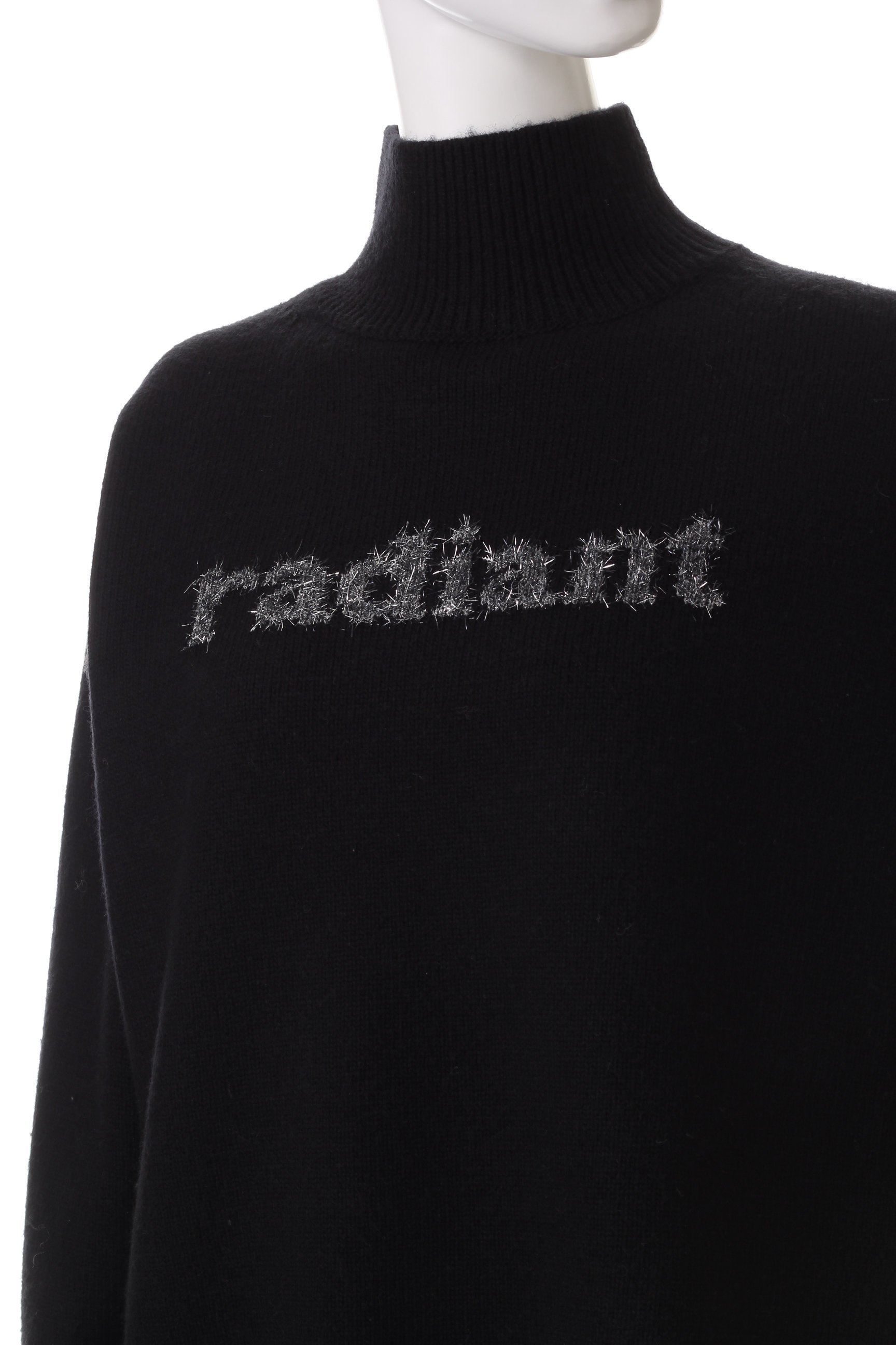 【アルアバイル/allureville】のシャギーラメロゴインターシャプルオーバー 人気、トレンドファッション・服の通販 founy(ファニー) 　ファッション　Fashion　レディースファッション　WOMEN　トップス・カットソー　Tops/Tshirt　ニット　Knit Tops　プルオーバー　Pullover　スタンド　Stand　スリーブ　Sleeve　ロング　Long　other-5|ID: prp329100004311637 ipo3291000000031366522