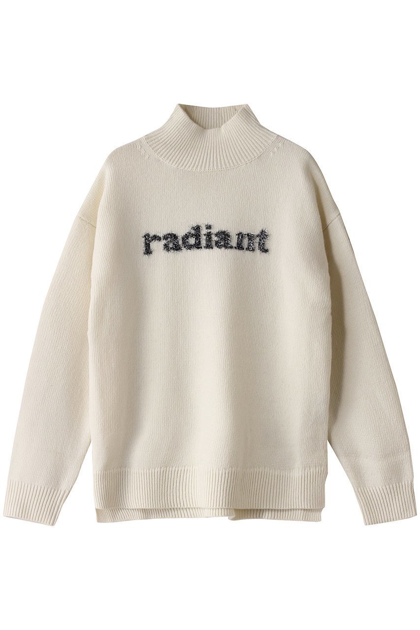 【アルアバイル/allureville】のシャギーラメロゴインターシャプルオーバー 人気、トレンドファッション・服の通販 founy(ファニー) 　ファッション　Fashion　レディースファッション　Fashion for Women　トップス・カットソー　Cut & Sew Tops　ニット　Knit Tops & Sweaters　カジュアルプルオーバー・ニットトップス　Pullovers & Knit Tops / Casual Pullovers　スタンド　Stand Collar, Upright Stand　スリーブ　Sleeve, Long Sleeve / Short Sleeve　ロング　Long, Long-Length　再入荷　Restock / Back in Stock　 other-1|ID: prp329100004311637 ipo3291000000035051507