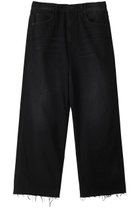 【マザー/MOTHER】の【SUPERIOR】THE SPITFIRE ANKLE FRAY ワイドストレートデニム(BKG) 人気、トレンドファッション・服の通販 founy(ファニー) ファッション Fashion レディースファッション Fashion for Women パンツ Pants & Trousers デニムパンツ・ジーンズ・美脚デニム Denim Jeans & Pants シンプル Simple, Minimal ストレート Straight, Straight Cut スニーカー Sneakers, Trainers デニム Denim, Jeans Material トレンド Trend, Trending Now ワイド Wide, Wide Fit 定番 Standard, Basic Item thumbnail ブラック|ID: prp329100004311650 ipo3291000000032940553