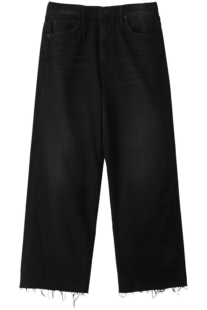 【マザー/MOTHER】の【SUPERIOR】THE SPITFIRE ANKLE FRAY ワイドストレートデニム(BKG) インテリア・キッズ・メンズ・レディースファッション・服の通販 founy(ファニー) 　ファッション　Fashion　レディースファッション　Fashion for Women　パンツ　Pants & Trousers　デニムパンツ・ジーンズ・美脚デニム　Denim Jeans & Pants　シンプル　Simple, Minimal　ストレート　Straight, Straight Cut　スニーカー　Sneakers, Trainers　デニム　Denim, Jeans Material　トレンド　Trend, Trending Now　ワイド　Wide, Wide Fit　定番　Standard, Basic Item　ブラック|ID: prp329100004311650 ipo3291000000032940553