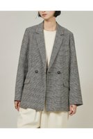 【カレンソロジー/Curensology】のグレンチェックカラミジャケット 人気、トレンドファッション・服の通販 founy(ファニー) ファッション Fashion レディースファッション WOMEN アウター Coat Outerwear ジャケット Jackets 2025年 2025 A/W・秋冬 Aw・Autumn/Winter・Fw・Fall-Winter S/S・春夏 Ss・Spring/Summer なめらか Smooth クラシック Classic シルク Silk ジャケット Jacket ダブル Double チェック Check リネン Linen リラックス Relax 夏 Summer 春 Spring |ID:prp329100004311654