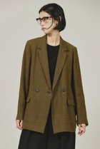【カレンソロジー/Curensology】のグレンチェックカラミジャケット 人気、トレンドファッション・服の通販 founy(ファニー) ファッション Fashion レディースファッション Fashion for Women アウター Coat / Outerwear Collection レディースジャケット・軽アウター Jackets なめらか Smooth, Silky Texture クラシック Classic, Timeless Style シルク Silk, 100% Silk ジャケット Jacket, Outerwear ダブル Double, Double-Breasted チェック Check, Plaid, Tartan リネン Linen, Linen Fabric リラックス Relax, Relaxed Fit thumbnail カーキ|ID: prp329100004311654 ipo3291000000032958182