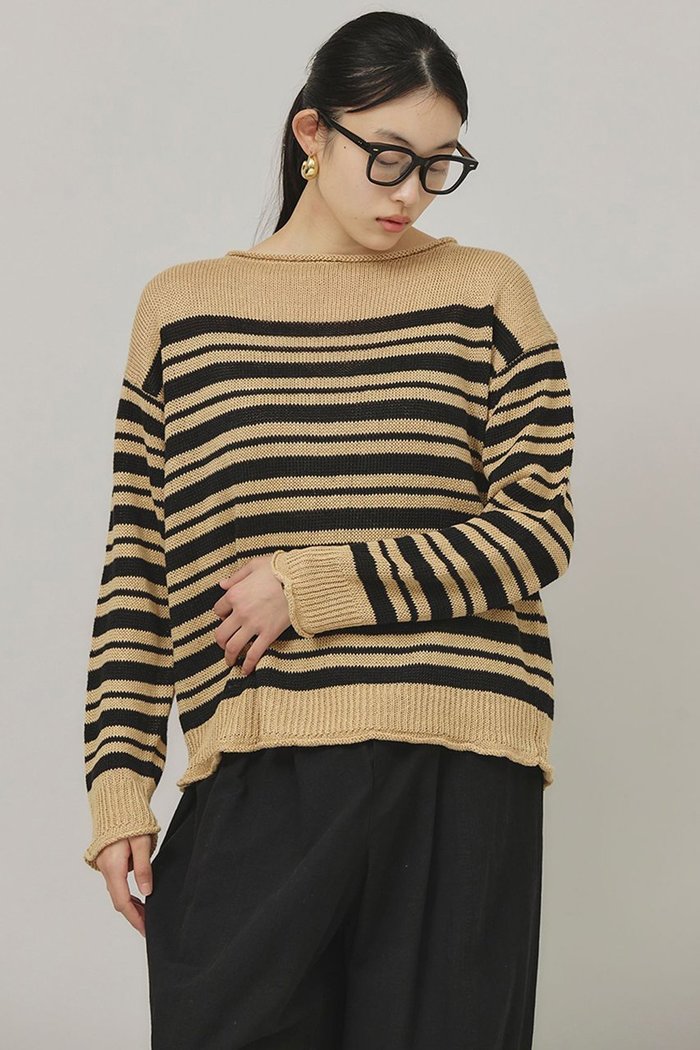 【カレンソロジー/Curensology】のマルチボーダーニットプルオーバー インテリア・キッズ・メンズ・レディースファッション・服の通販 founy(ファニー) https://founy.com/ ファッション Fashion レディースファッション Ladies' Fashion Online トップス・カットソー Tops/Tshirt ニット Knit Tops プルオーバー Pullover サマー Summer ボーダー Border ランダム Random リネン Linen リラックス Relax ルーズ Loose 再入荷 Restock/Back In Stock/Re Arrival |ID: prp329100004311655 ipo3291000000032613826