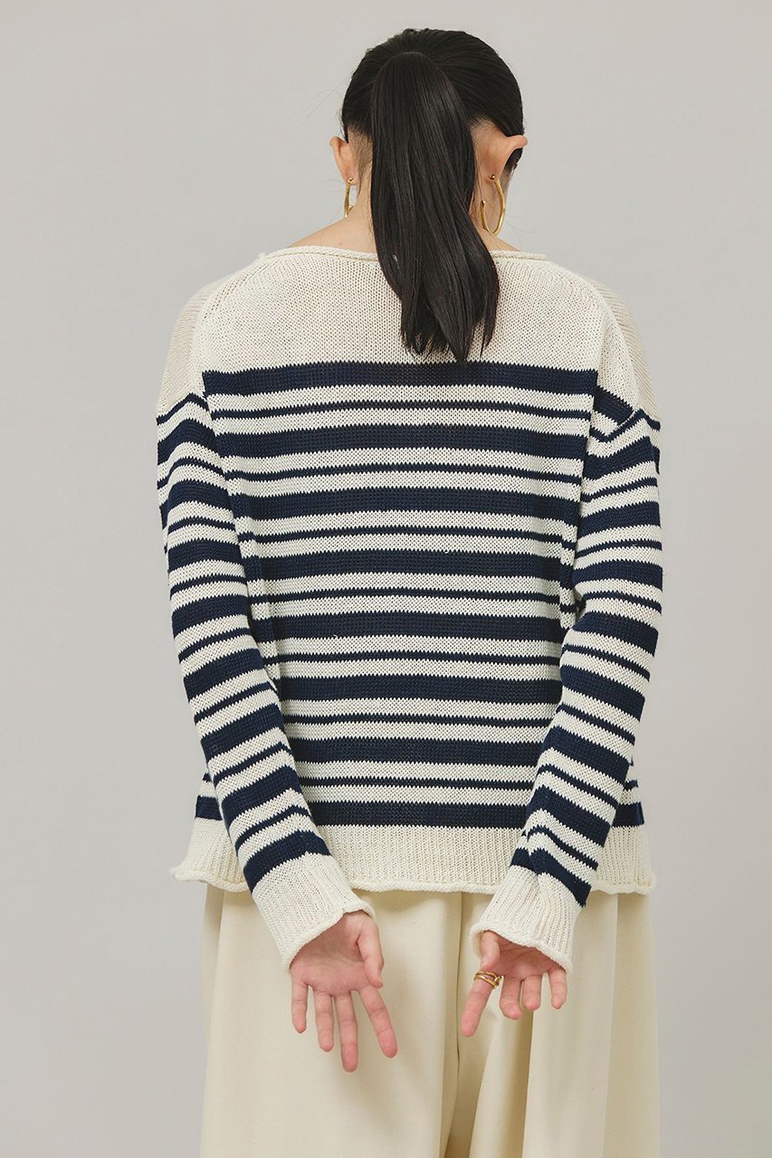 【カレンソロジー/Curensology】のマルチボーダーニットプルオーバー 人気、トレンドファッション・服の通販 founy(ファニー) 　ファッション　Fashion　レディースファッション　Ladies' Fashion Online　トップス・カットソー　Tops/Tshirt　ニット　Knit Tops　プルオーバー　Pullover　サマー　Summer　ボーダー　Border　ランダム　Random　リネン　Linen　リラックス　Relax　ルーズ　Loose　再入荷　Restock/Back In Stock/Re Arrival　other-4|ID: prp329100004311655 ipo3291000000032613831