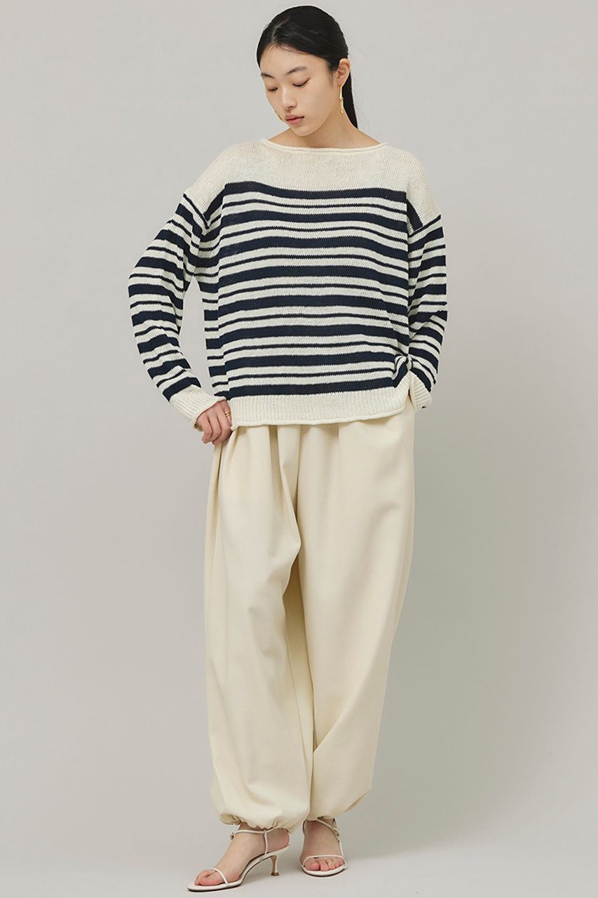【カレンソロジー/Curensology】のマルチボーダーニットプルオーバー 人気、トレンドファッション・服の通販 founy(ファニー) 　ファッション　Fashion　レディースファッション　Ladies' Fashion Online　トップス・カットソー　Tops/Tshirt　ニット　Knit Tops　プルオーバー　Pullover　サマー　Summer　ボーダー　Border　ランダム　Random　リネン　Linen　リラックス　Relax　ルーズ　Loose　再入荷　Restock/Back In Stock/Re Arrival　other-5|ID: prp329100004311655 ipo3291000000032613832