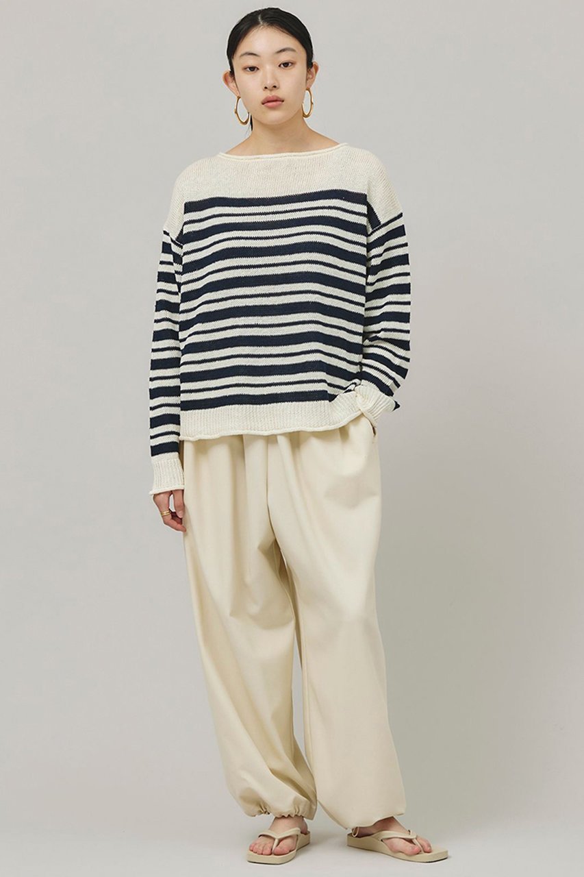 【カレンソロジー/Curensology】のマルチボーダーニットプルオーバー 人気、トレンドファッション・服の通販 founy(ファニー) 　ファッション　Fashion　レディースファッション　Ladies' Fashion Online　トップス・カットソー　Tops/Tshirt　ニット　Knit Tops　プルオーバー　Pullover　サマー　Summer　ボーダー　Border　ランダム　Random　リネン　Linen　リラックス　Relax　ルーズ　Loose　再入荷　Restock/Back In Stock/Re Arrival　other-6|ID: prp329100004311655 ipo3291000000032613833