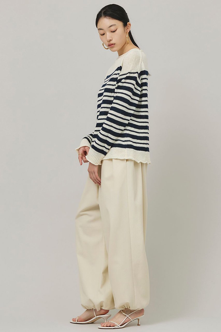 【カレンソロジー/Curensology】のマルチボーダーニットプルオーバー 人気、トレンドファッション・服の通販 founy(ファニー) 　ファッション　Fashion　レディースファッション　Ladies' Fashion Online　トップス・カットソー　Tops/Tshirt　ニット　Knit Tops　プルオーバー　Pullover　サマー　Summer　ボーダー　Border　ランダム　Random　リネン　Linen　リラックス　Relax　ルーズ　Loose　再入荷　Restock/Back In Stock/Re Arrival　other-7|ID: prp329100004311655 ipo3291000000032613834