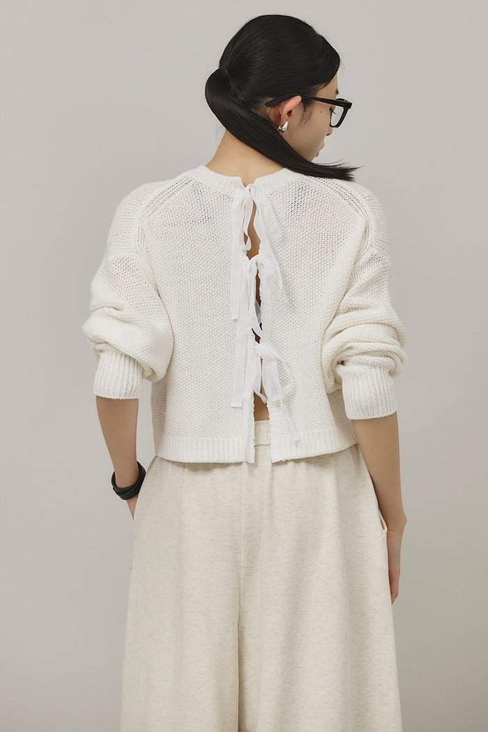 【カレンソロジー/Curensology】の2WAYリボンニットプルオーバー インテリア・キッズ・メンズ・レディースファッション・服の通販 founy(ファニー) https://founy.com/ ファッション Fashion レディースファッション Ladies' Fashion Online トップス・カットソー Tops/Tshirt ニット Knit Tops プルオーバー Pullover イタリア Italy カーディガン Cardigan リネン Linen リボン Ribbon 再入荷 Restock/Back In Stock/Re Arrival |ID: prp329100004311656 ipo3291000000032613495