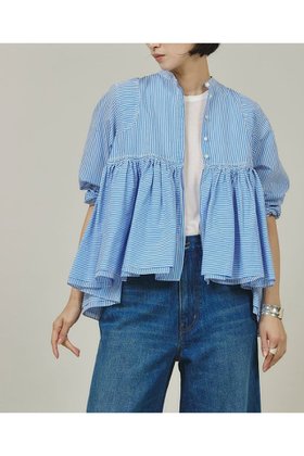 【カレンソロジー/Curensology】 ストライプレイヤードギャザーブラウス人気、トレンドファッション・服の通販 founy(ファニー) ファッション Fashion レディースファッション WOMEN トップス・カットソー Tops/Tshirt シャツ/ブラウス Shirts/Blouses 2025年 2025 A/W・秋冬 Aw・Autumn/Winter・Fw・Fall-Winter S/S・春夏 Ss・Spring/Summer エアリー Airy ギャザー Gather ショート Short スタイリッシュ Stylish ストライプ Stripe スリーブ Sleeve ランダム Random 夏 Summer 春 Spring |ID:prp329100004311657