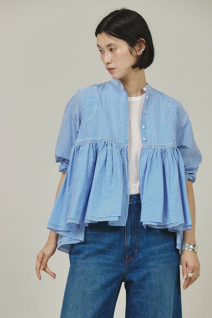 【カレンソロジー/Curensology】のストライプレイヤードギャザーブラウス インテリア・キッズ・メンズ・レディースファッション・服の通販 founy(ファニー) https://founy.com/ ファッション Fashion レディースファッション WOMEN トップス・カットソー Tops/Tshirt シャツ/ブラウス Shirts/Blouses エアリー Airy ギャザー Gather ショート Short スタイリッシュ Stylish ストライプ Stripe スリーブ Sleeve ランダム Random 春 Spring |ID: prp329100004311657 ipo3291000000030850688