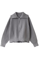 【ヒューエルミュージアム/hueLe Museum】の【hLM】ジップアップニット 人気、トレンドファッション・服の通販 founy(ファニー) ファッション Fashion レディースファッション WOMEN トップス・カットソー Tops/Tshirt ニット Knit Tops プルオーバー Pullover スリーブ Sleeve デニム Denim トレンド Trend ブルゾン Blouson プリーツ Pleats ワイド Wide |ID:prp329100004311664