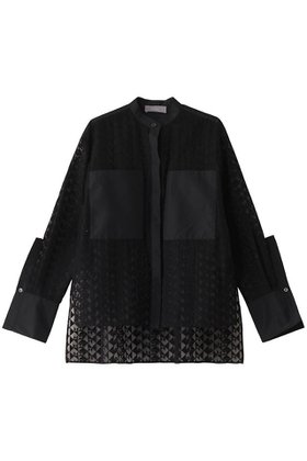 【ヒューエルミュージアム/hueLe Museum】 【hLM】ジオメトリックレースブラウス人気、トレンドファッション・服の通販 founy(ファニー) ファッション Fashion レディースファッション Fashion for Women トップス・カットソー Cut & Sew Tops シャツ・ブラウス・オフィスカジュアル Elegant Blouses & Button-Ups おすすめ Recommended / Our Picks ジャケット Jacket, Outerwear スリーブ Sleeve, Long Sleeve / Short Sleeve ポケット Pocket, Pocket Detail マニッシュ Mannish, Boyish モダン Modern, Contemporary ロング Long, Long-Length 今季 This Season, Current Season 無地 Plain, Solid Color |ID:prp329100004311665