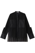 【ヒューエルミュージアム/hueLe Museum】の【hLM】ジオメトリックレースブラウス 人気、トレンドファッション・服の通販 founy(ファニー) ファッション Fashion レディースファッション Fashion for Women トップス・カットソー Cut & Sew Tops シャツ・ブラウス・オフィスカジュアル Elegant Blouses & Button-Ups おすすめ Recommended / Our Picks ジャケット Jacket, Outerwear スリーブ Sleeve, Long Sleeve / Short Sleeve ポケット Pocket, Pocket Detail マニッシュ Mannish, Boyish モダン Modern, Contemporary ロング Long, Long-Length 今季 This Season, Current Season 無地 Plain, Solid Color thumbnail ブラック|ID: prp329100004311665 ipo3291000000035823170