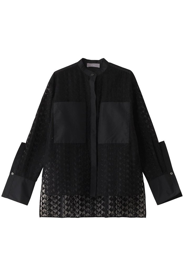 【ヒューエルミュージアム/hueLe Museum】の【hLM】ジオメトリックレースブラウス インテリア・キッズ・メンズ・レディースファッション・服の通販 founy(ファニー) https://founy.com/ ファッション Fashion レディースファッション Fashion for Women トップス・カットソー Cut & Sew Tops シャツ・ブラウス・オフィスカジュアル Elegant Blouses & Button-Ups おすすめ Recommended / Our Picks ジャケット Jacket, Outerwear スリーブ Sleeve, Long Sleeve / Short Sleeve ポケット Pocket, Pocket Detail マニッシュ Mannish, Boyish モダン Modern, Contemporary ロング Long, Long-Length 今季 This Season, Current Season 無地 Plain, Solid Color |ID: prp329100004311665 ipo3291000000035958541