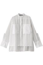 【ヒューエルミュージアム/hueLe Museum】の【hLM】ジオメトリックレースブラウス ホワイト|ID: prp329100004311665 ipo3291000000035958543