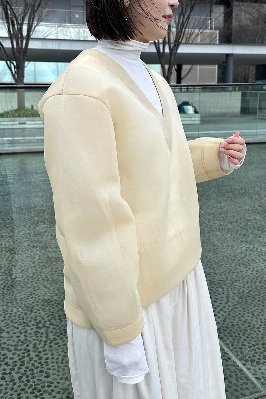 【スタニングルアー/STUNNING LURE】のシアーダンボールプルオーバー 人気、トレンドファッション・服の通販 founy(ファニー) 　ファッション　Fashion　レディースファッション　Fashion for Women　トップス・カットソー　Cut & Sew Tops　シャツ・ブラウス・オフィスカジュアル　Elegant Blouses & Button-Ups　レディースパーカー・カジュアルフーディー　Casual Hoodies & Sweatshirts　ロングTシャツ・Tシャツ　Longline T-Shirts & Tees　カジュアルプルオーバー・ニットトップス　Pullovers & Knit Tops / Casual Pullovers　スウェット・クルーネックトップス　Sweatshirts & Crewnecks / Relaxed Fit Sweat Tops　カットソー・ベーシックTシャツ　Cut-and-Sewn Tops / Stretch Tees & Basics　なめらか　Smooth, Silky Texture　フォルム　Silhouette, Form　other-7|ID: prp329100004311669 ipo3291000000032881972