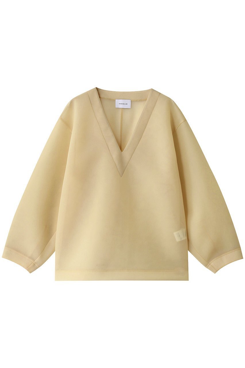 【スタニングルアー/STUNNING LURE】のシアーダンボールプルオーバー インテリア・キッズ・メンズ・レディースファッション・服の通販 founy(ファニー) ファッション Fashion レディースファッション Fashion for Women トップス・カットソー Cut & Sew Tops シャツ・ブラウス・オフィスカジュアル Elegant Blouses & Button-Ups レディースパーカー・カジュアルフーディー Casual Hoodies & Sweatshirts ロングTシャツ・Tシャツ Longline T-Shirts & Tees カジュアルプルオーバー・ニットトップス Pullovers & Knit Tops / Casual Pullovers スウェット・クルーネックトップス Sweatshirts & Crewnecks / Relaxed Fit Sweat Tops カットソー・ベーシックTシャツ Cut-and-Sewn Tops / Stretch Tees & Basics なめらか Smooth, Silky Texture フォルム Silhouette, Form ベージュ|ID: prp329100004311669 ipo3291000000035922479