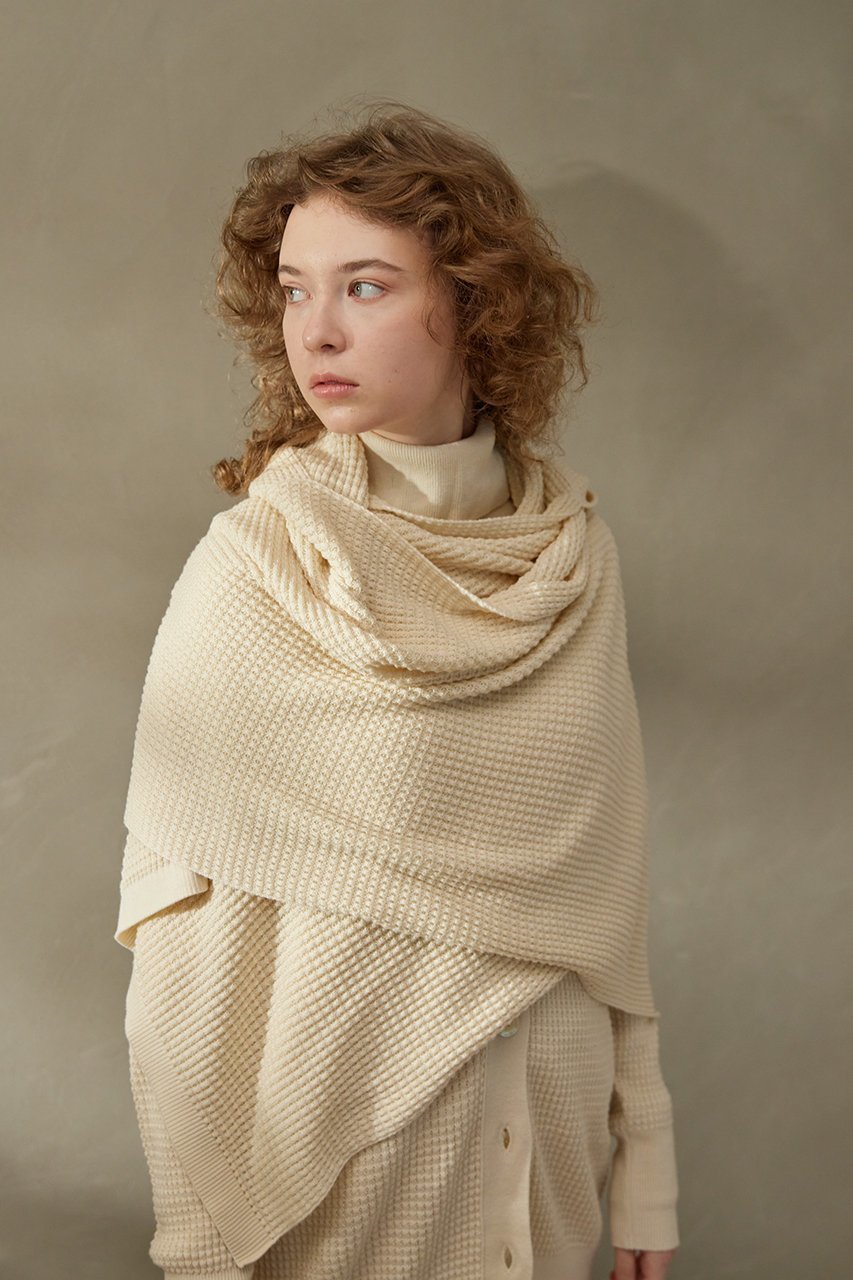 【ネテネ/NETENE】のパフィーニットフードストール 人気、トレンドファッション・服の通販 founy(ファニー) 　ファッション　Fashion　レディースファッション　WOMEN　ストール　Scarves　マフラー　Mufflers　おすすめ　Recommend　ストール　Stall　セットアップ　Set Up　マフラー　Scarf　リラックス　Relax　ワッフル　Waffle　other-3|ID: prp329100004313009 ipo3291000000031366088
