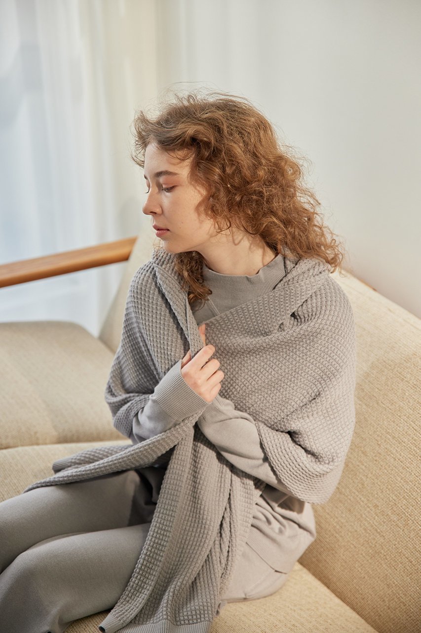 【ネテネ/NETENE】のパフィーニットフードストール 人気、トレンドファッション・服の通販 founy(ファニー) 　ファッション　Fashion　レディースファッション　WOMEN　ストール　Scarves　マフラー　Mufflers　おすすめ　Recommend　ストール　Stall　セットアップ　Set Up　マフラー　Scarf　リラックス　Relax　ワッフル　Waffle　other-4|ID: prp329100004313009 ipo3291000000031366089