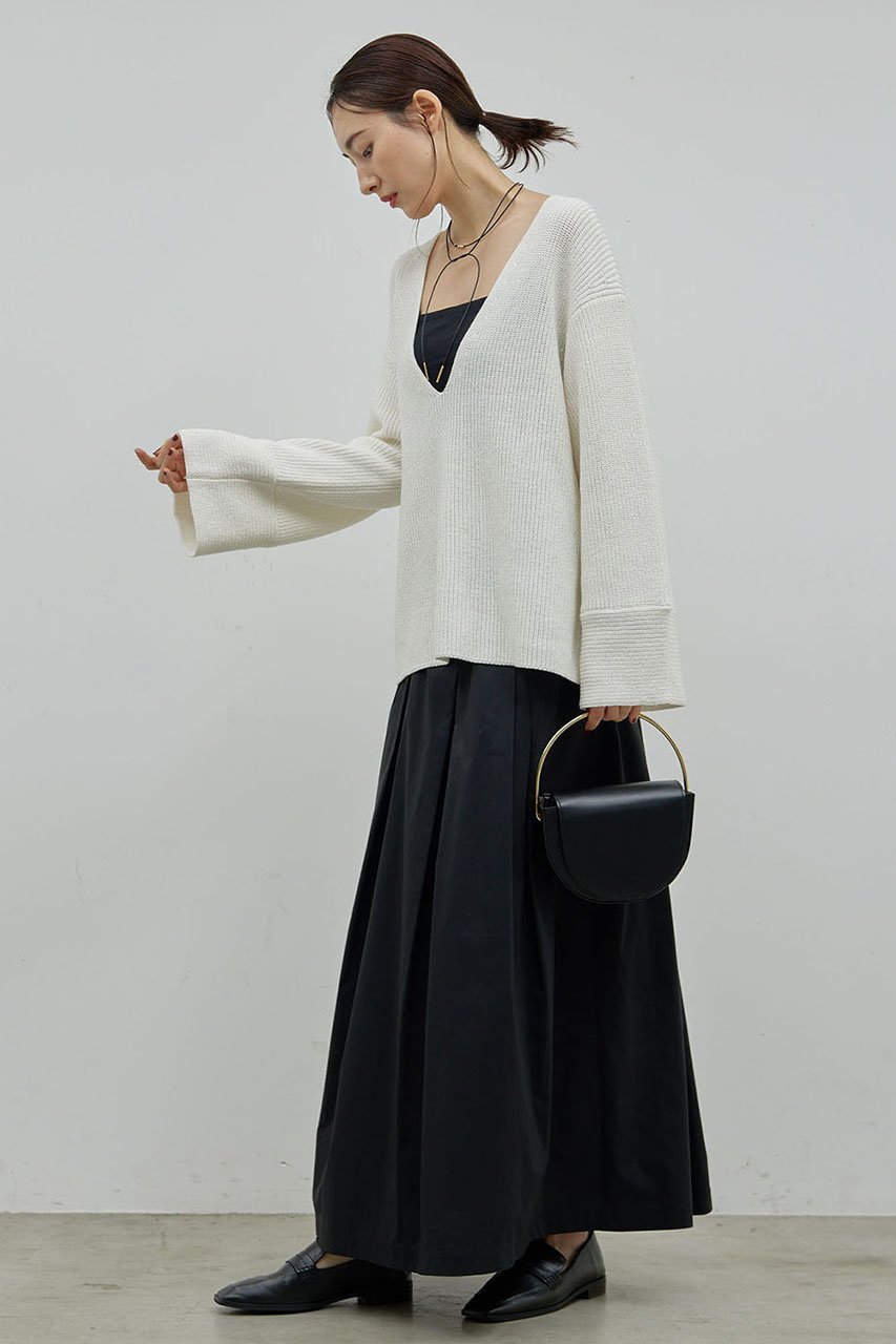 【ガリャルダガランテ/GALLARDAGALANTE】のタックフレアスカート 人気、トレンドファッション・服の通販 founy(ファニー) 　ファッション　Fashion　レディースファッション　WOMEN　スカート　Skirt　Aライン/フレアスカート　Flared A-Line Skirts　ロングスカート　Long Skirt　スウェット　Sweat　フレア　Flare　ロング　Long　other-8|ID: prp329100004313017 ipo3291000000031366138