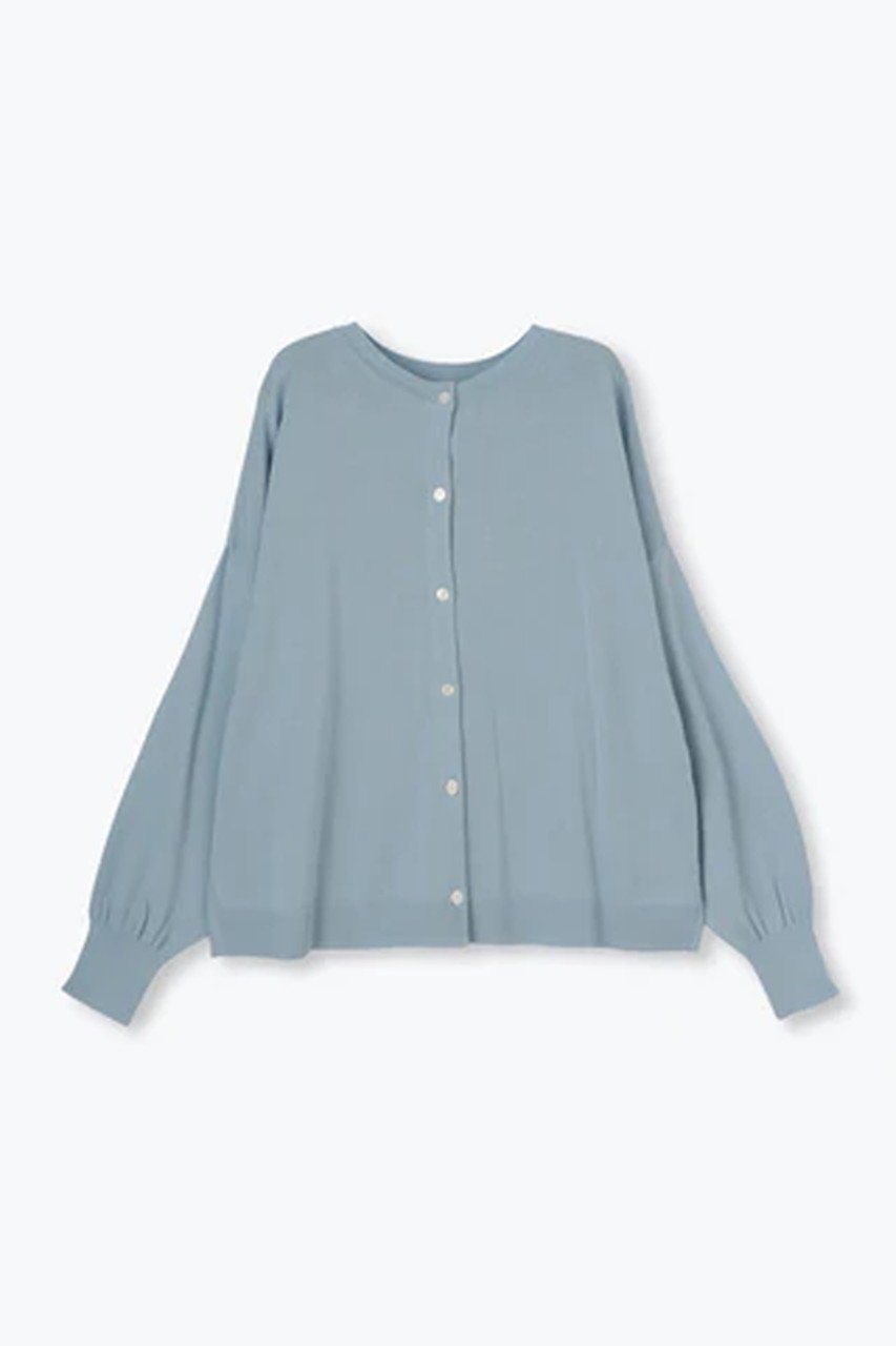 【レリル/lelill】のハイテク2WAY カーデ インテリア・キッズ・メンズ・レディースファッション・服の通販 founy(ファニー) 　ファッション　Fashion　レディースファッション　Fashion for Women　トップス・カットソー　Cut & Sew Tops　ニット　Knit Tops & Sweaters　カーディガン・羽織り　Layered Style Cardigans　カーディガン　Cardigan, Knitwear　シンプル　Simple, Minimal　日本製　Made In Japan　サックス|ID: prp329100004313019 ipo3291000000032923836
