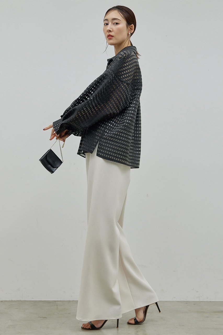 【ガリャルダガランテ/GALLARDAGALANTE】のリネンライクワイドドロストパンツ 人気、トレンドファッション・服の通販 founy(ファニー) 　ファッション　Fashion　レディースファッション　WOMEN　パンツ　Pants　ストレート　Straight　ドローストリング　Drawstring　ワイド　Wide　other-5|ID: prp329100004313037 ipo3291000000031366156